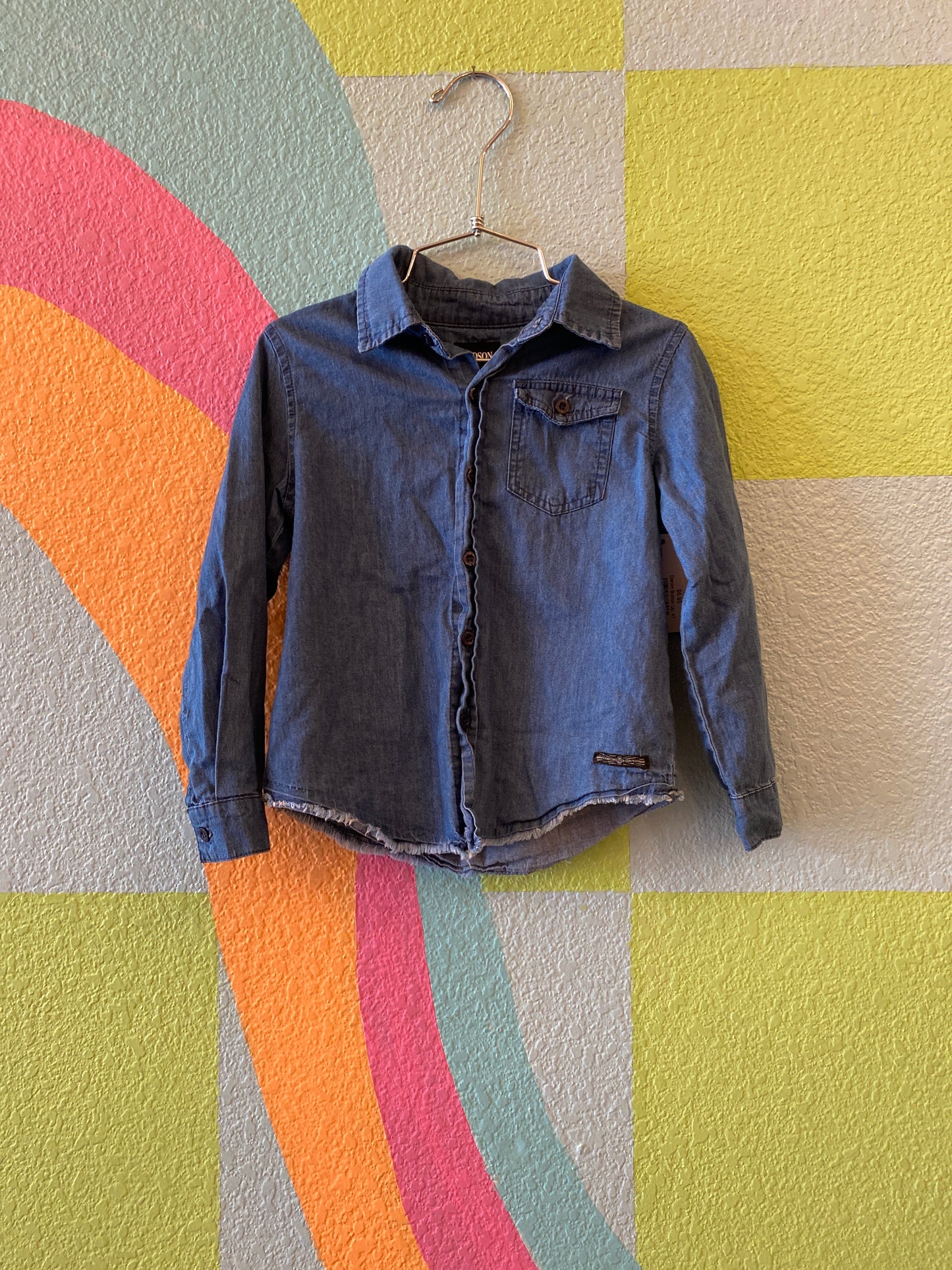 Denim Button Up, 4T