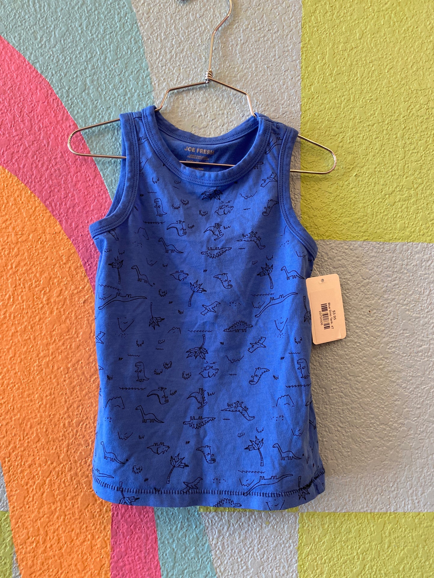 Blue Dino Tank, 4T