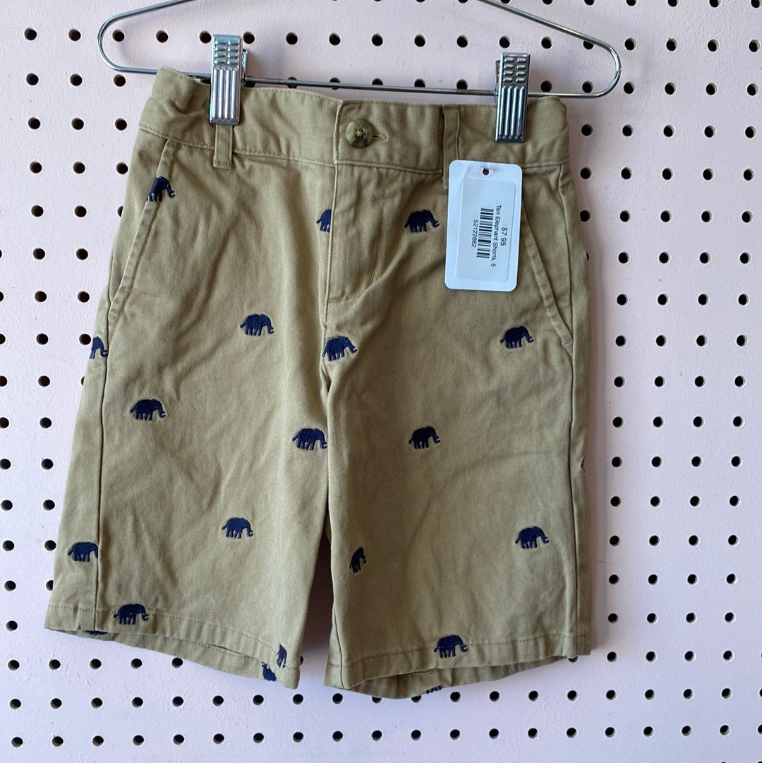 Tan Elephant Shorts, 5