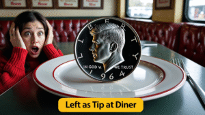 Kennedy Coin Left as Tip at Diner Now Making Headlines Across the Country