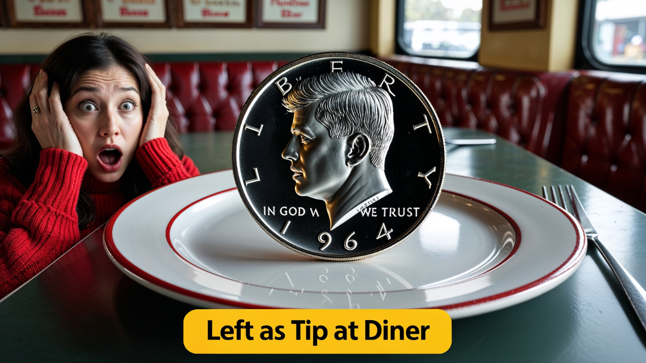 Kennedy Coin Left as Tip at Diner Now Making Headlines Across the Country